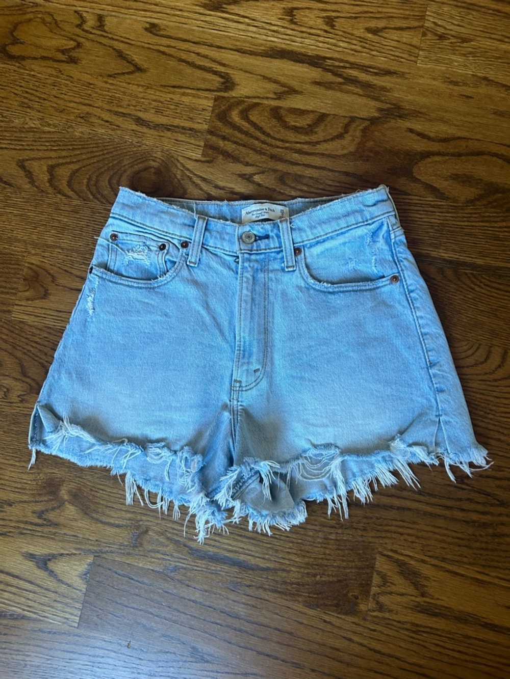 Abercrombie & Fitch curve love the cutoff short high Rise size 25/0 - Picture 3 of 8